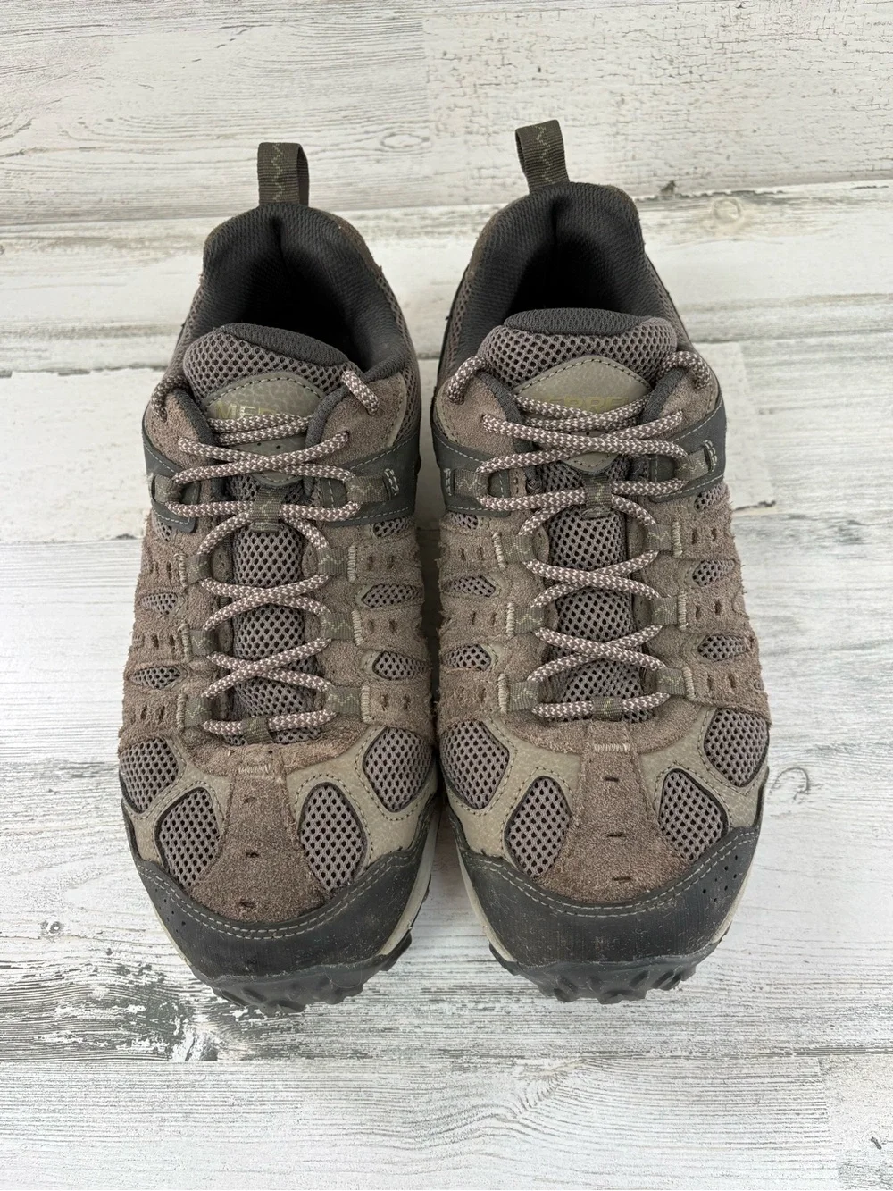 Merrell Men’s Size 10 Accentor 3 Low Top Lace Up Hiking Shoes In Boulder Brown